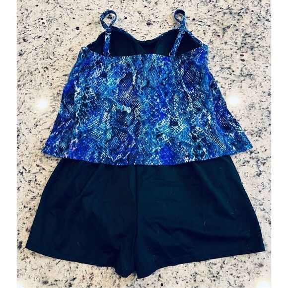 Trimshaper Women's Swimwear Water Lily Farrah Romper One Piece - Picture 3 of 6